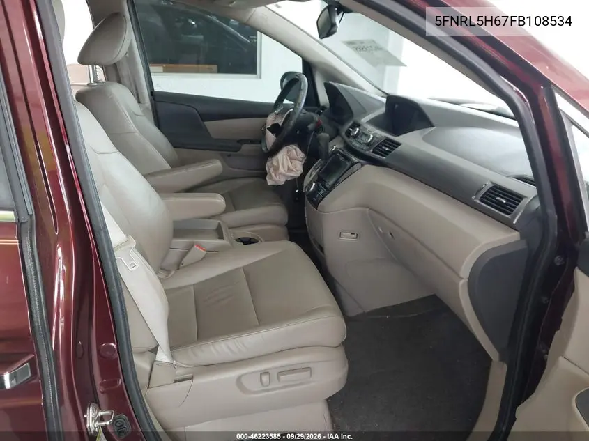 2015 HONDA ODYSSEY VIN 5FNRL5H67FB108534 — фото 5