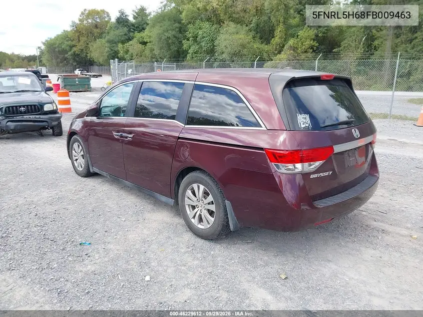 2015 HONDA ODYSSEY VIN 5FNRL5H68FB009463 — фото 3