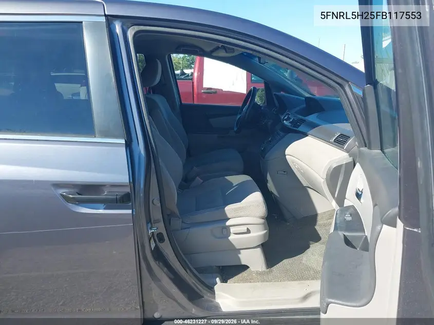 2015 HONDA ODYSSEY VIN 5FNRL5H25FB117553 — фото 5