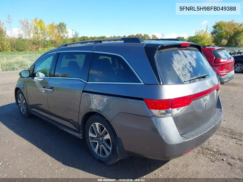2015 HONDA ODYSSEY VIN 5FNRL5H98FB049388 — фото 3