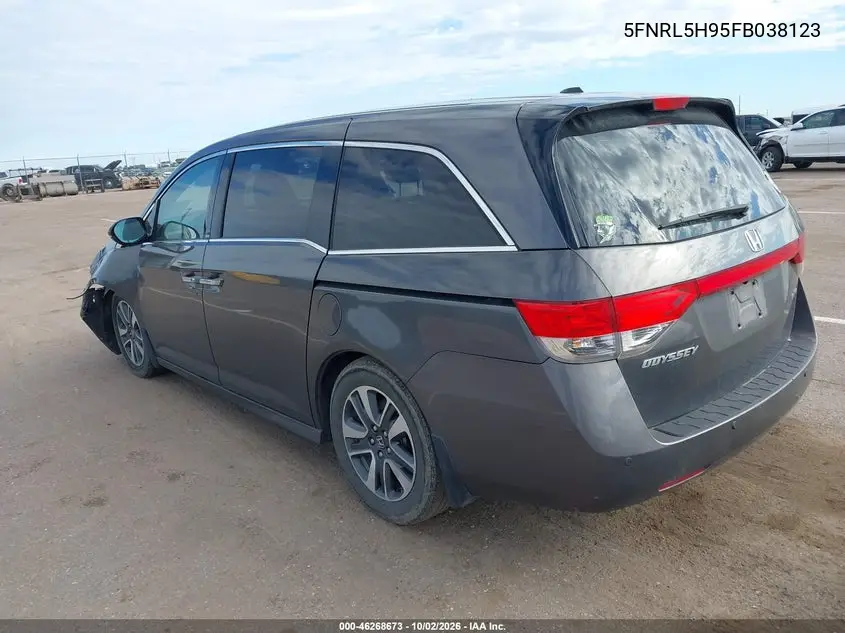 2015 HONDA ODYSSEY VIN 5FNRL5H95FB038123 — фото 3