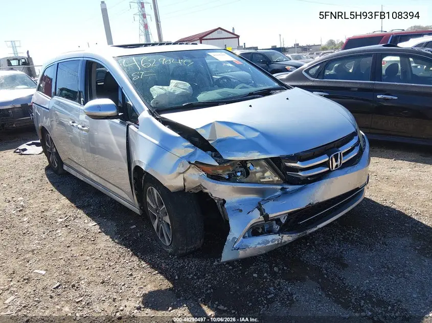 HONDA ODYSSEY 2015, VIN 5FNRL5H93FB108394