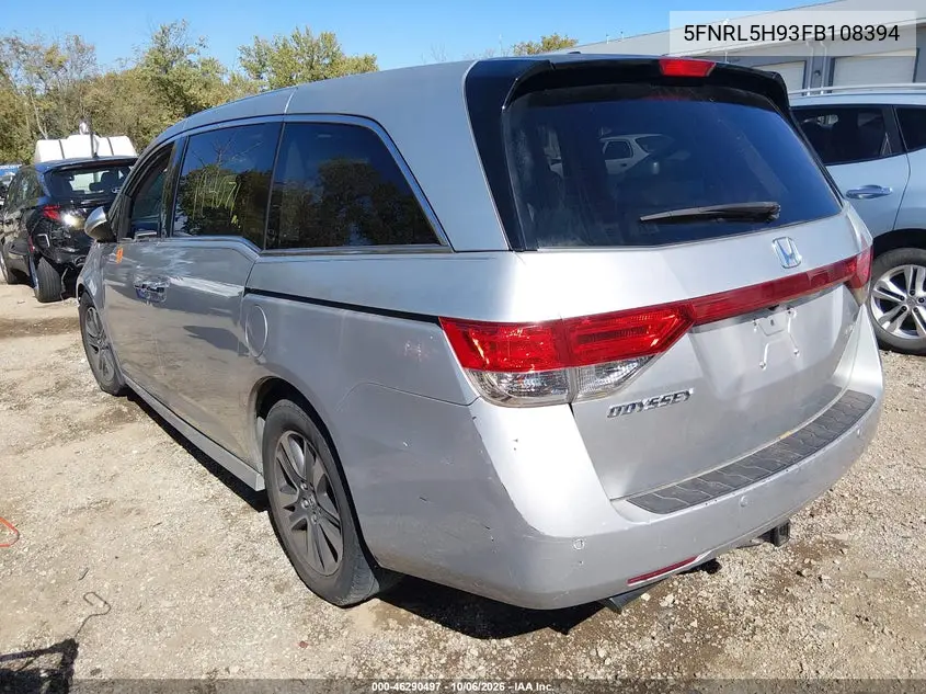 2015 HONDA ODYSSEY VIN 5FNRL5H93FB108394 — фото 3