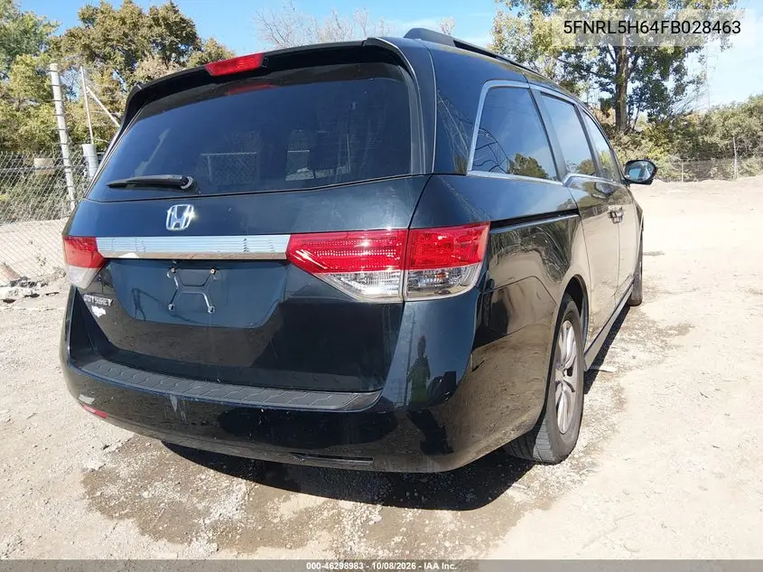 2015 HONDA ODYSSEY VIN 5FNRL5H64FB028463 — фото 4