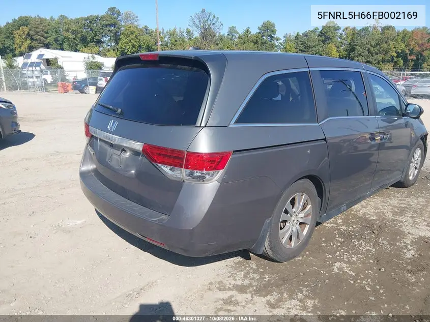 2015 HONDA ODYSSEY VIN 5FNRL5H66FB002169 — фото 4