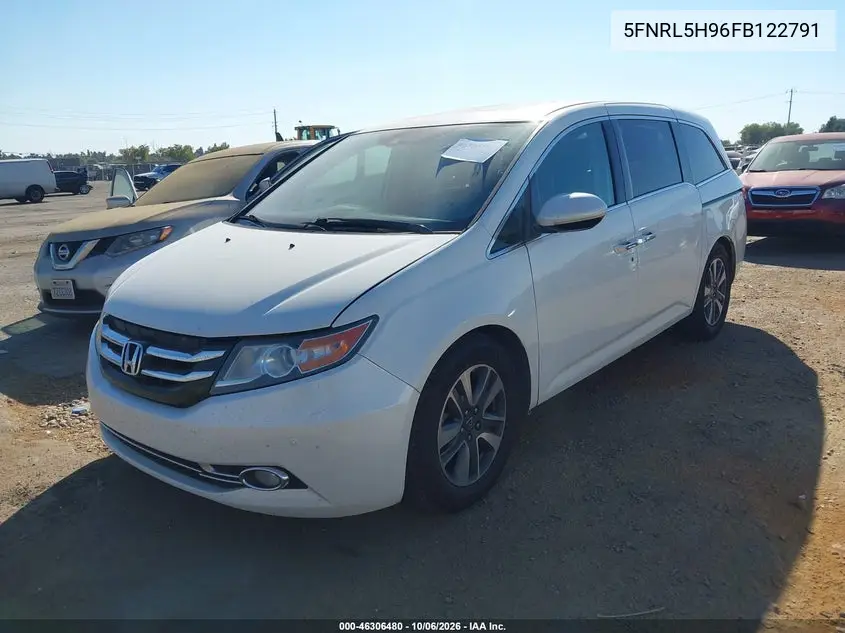 2015 HONDA ODYSSEY VIN 5FNRL5H96FB122791 — фото 2