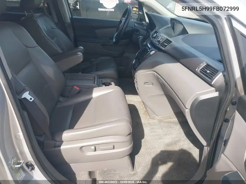 2015 HONDA ODYSSEY VIN 5FNRL5H99FB072999 — фото 5