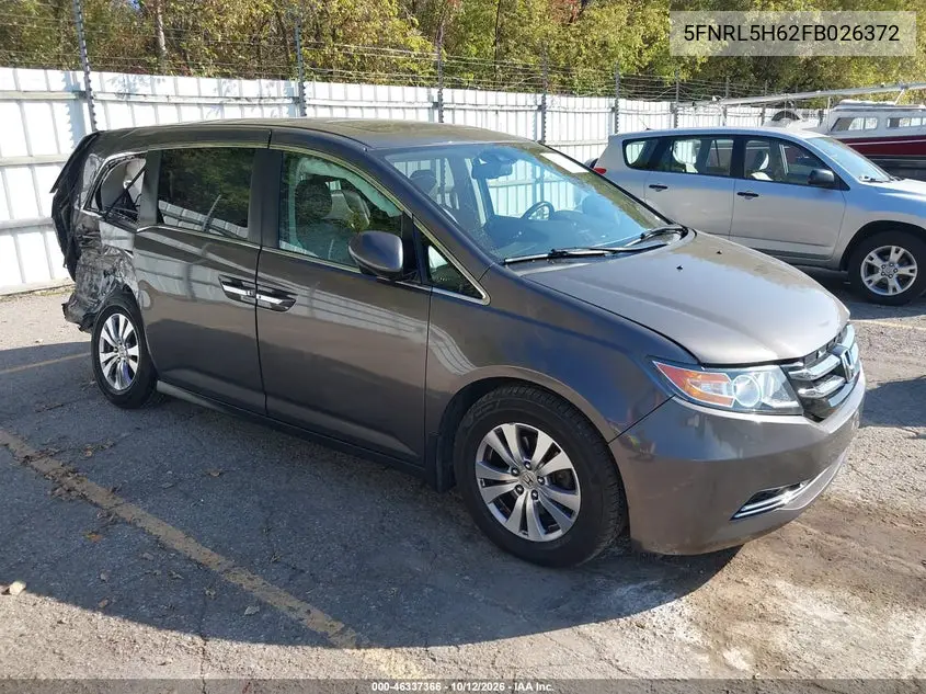 HONDA ODYSSEY 2015, VIN 5FNRL5H62FB026372