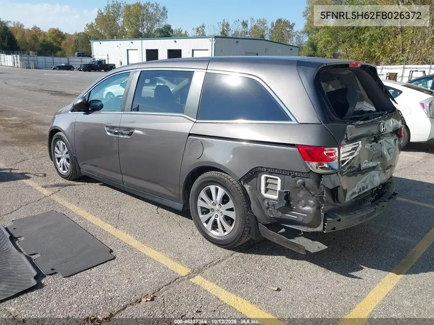 2015 HONDA ODYSSEY VIN 5FNRL5H62FB026372 — фото 3