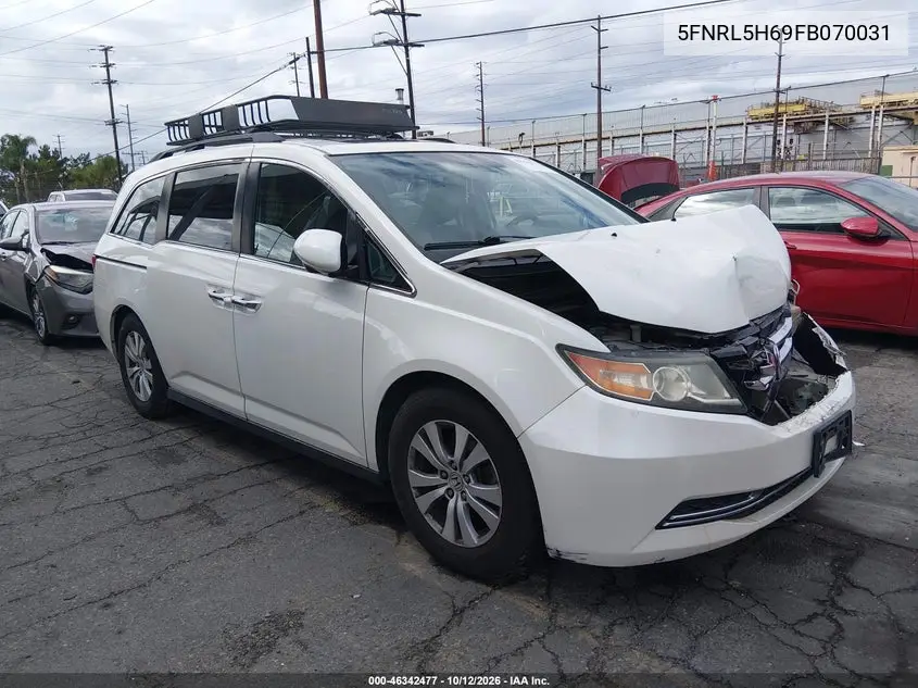 HONDA ODYSSEY 2015, VIN 5FNRL5H69FB070031
