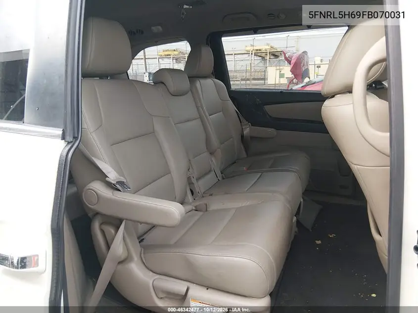 2015 HONDA ODYSSEY VIN 5FNRL5H69FB070031 — фото 8