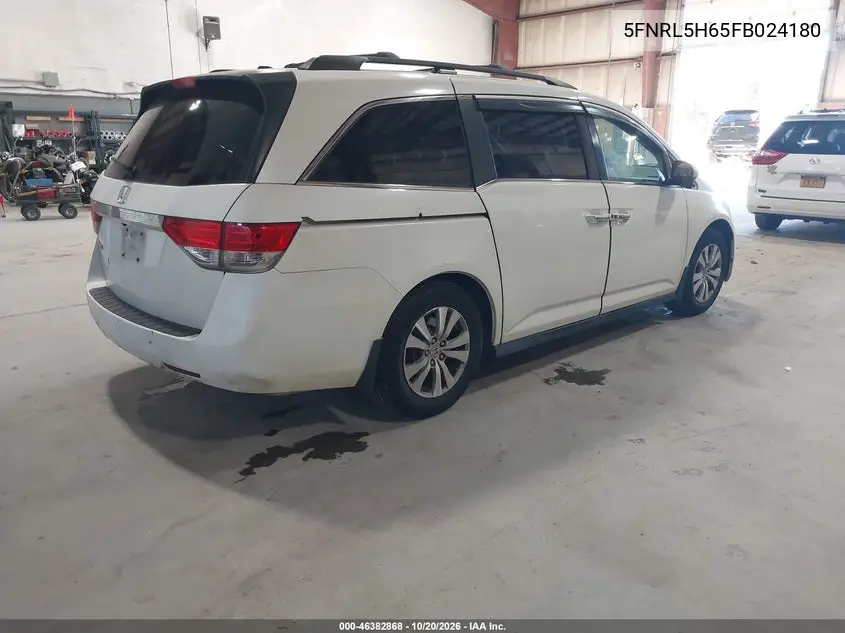 2015 HONDA ODYSSEY VIN 5FNRL5H65FB024180 — фото 4