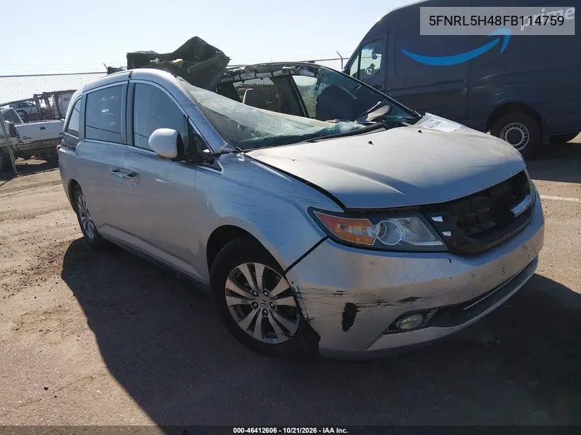 HONDA ODYSSEY 2015, VIN 5FNRL5H48FB114759
