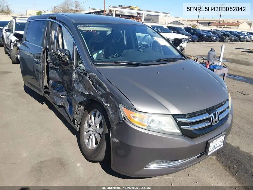 HONDA ODYSSEY 2015, VIN 5FNRL5H42FB052842
