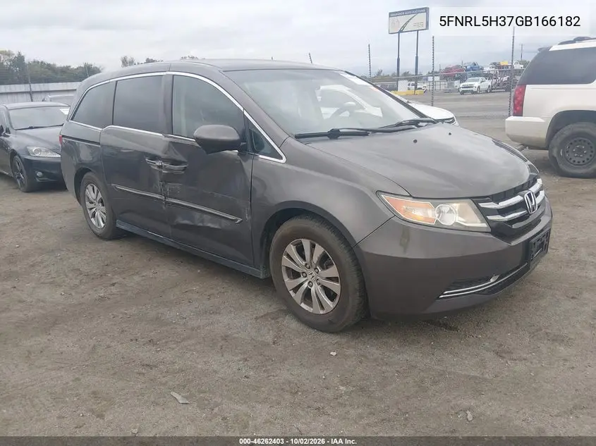 HONDA ODYSSEY 2016, VIN 5FNRL5H37GB166182
