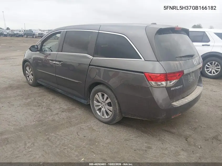 2016 HONDA ODYSSEY VIN 5FNRL5H37GB166182 — фото 3