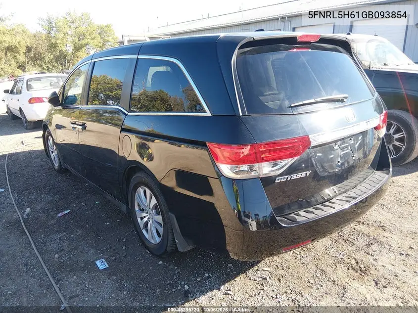 2016 HONDA ODYSSEY VIN 5FNRL5H61GB093854 — фото 3