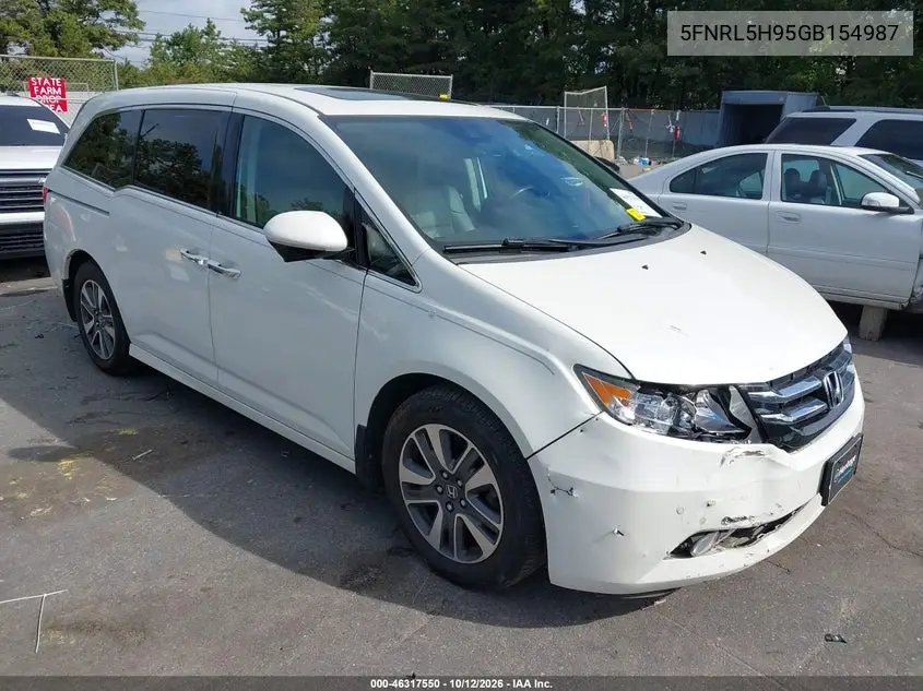 HONDA ODYSSEY 2016, VIN 5FNRL5H95GB154987