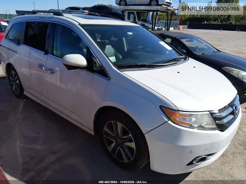 HONDA ODYSSEY 2016, VIN 5FNRL5H99GB006986