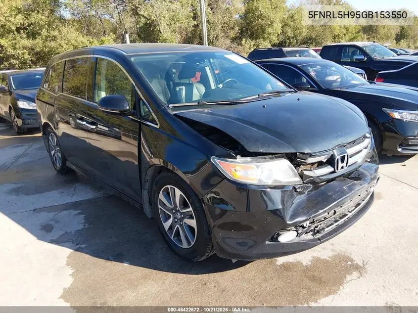 HONDA ODYSSEY 2016, VIN 5FNRL5H95GB153550
