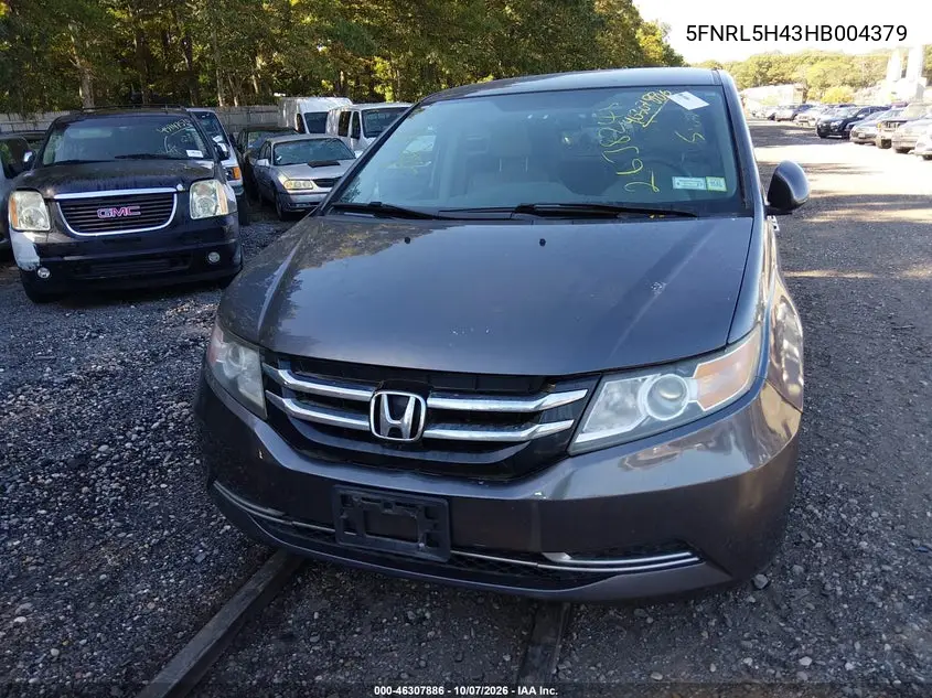 2017 HONDA ODYSSEY VIN 5FNRL5H43HB004379 — фото 11