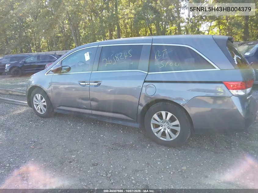 2017 HONDA ODYSSEY VIN 5FNRL5H43HB004379 — фото 13