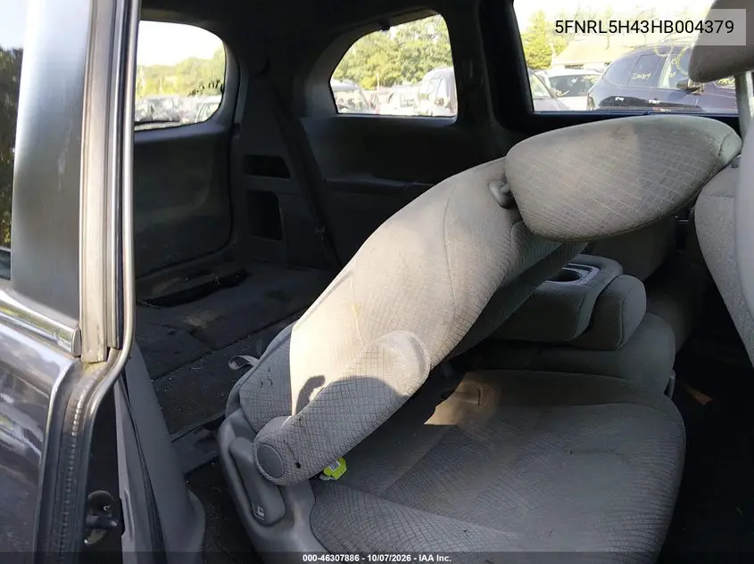 2017 HONDA ODYSSEY VIN 5FNRL5H43HB004379 — фото 8