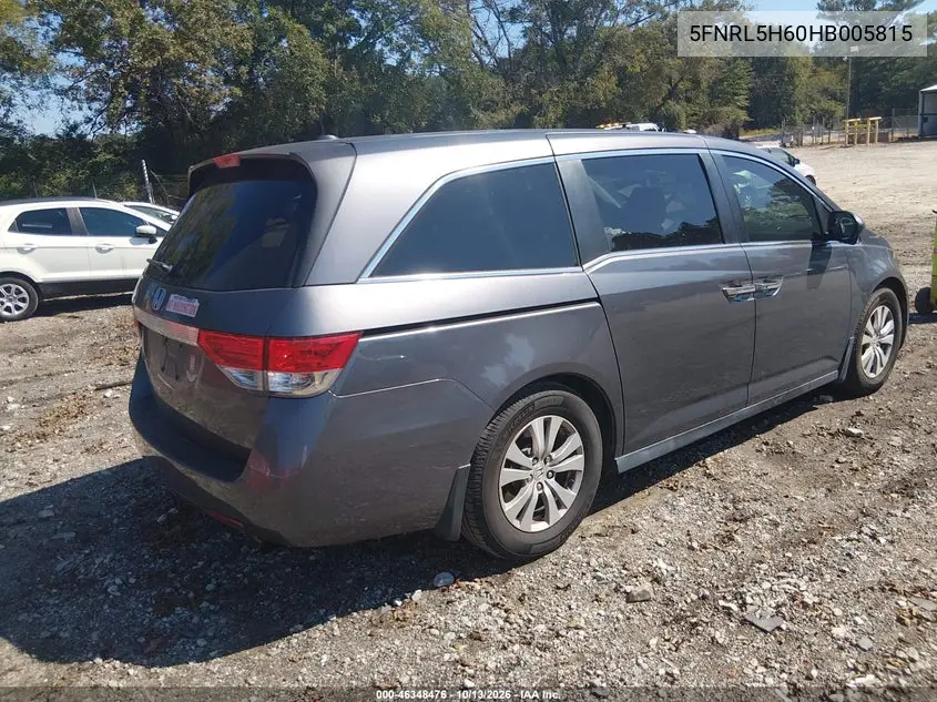 2017 HONDA ODYSSEY VIN 5FNRL5H60HB005815 — фото 4
