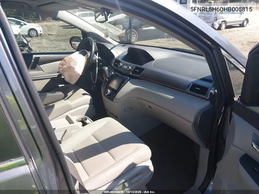 2017 HONDA ODYSSEY VIN 5FNRL5H60HB005815 — фото 5