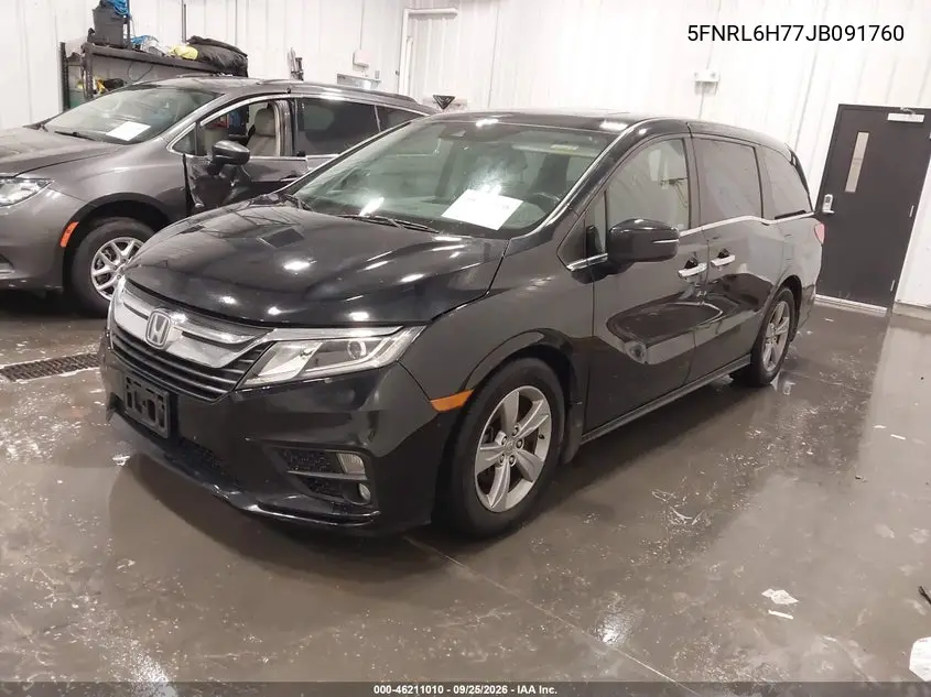 2018 HONDA ODYSSEY VIN 5FNRL6H77JB091760 — фото 2
