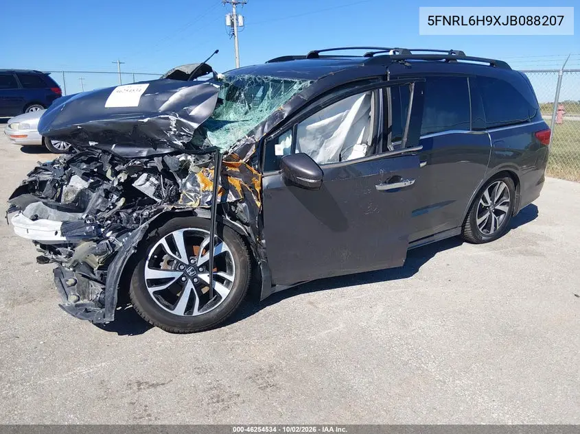 2018 HONDA ODYSSEY VIN 5FNRL6H9XJB088207 — фото 2