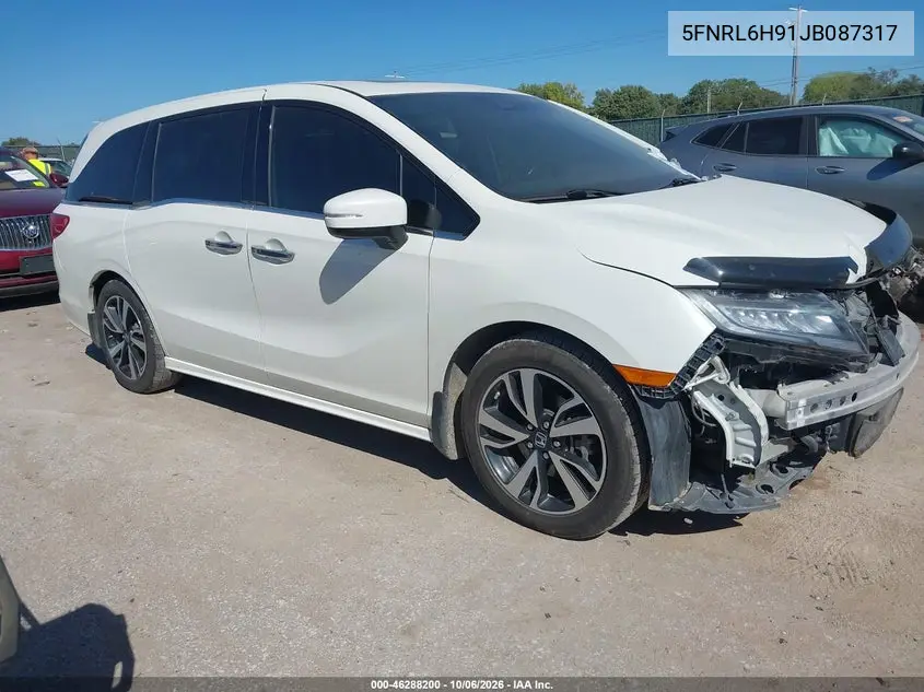 HONDA ODYSSEY 2018, VIN 5FNRL6H91JB087317