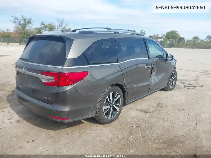 2018 HONDA ODYSSEY VIN 5FNRL6H99JB042660 — фото 4