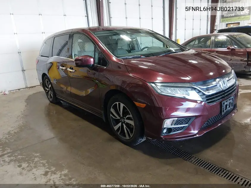 HONDA ODYSSEY 2018, VIN 5FNRL6H94JB021733
