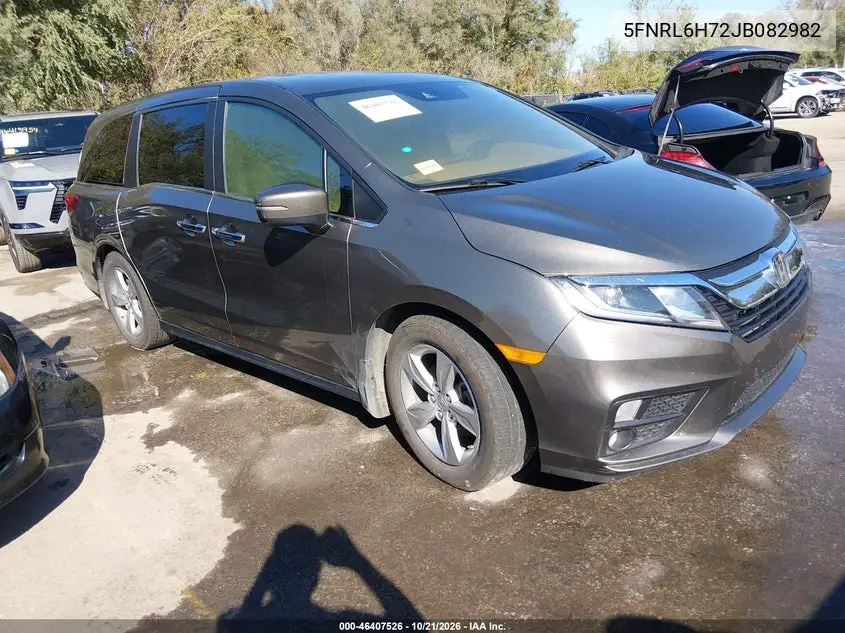 HONDA ODYSSEY 2018, VIN 5FNRL6H72JB082982