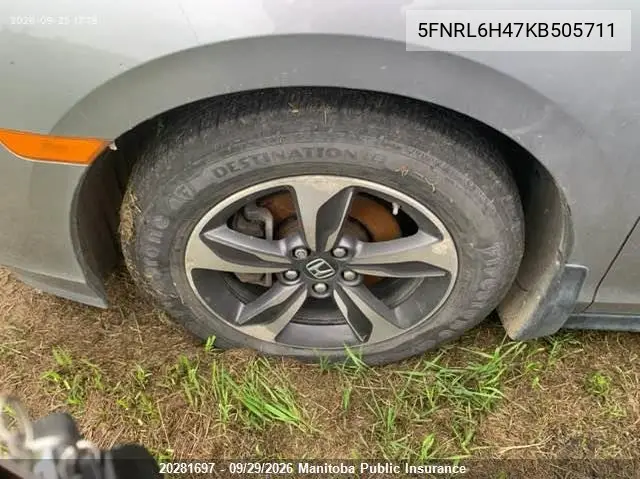 2019 HONDA ODYSSEY VIN 5FNRL6H47KB505711 — фото 12