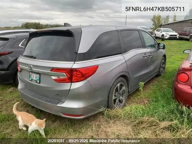 2019 HONDA ODYSSEY VIN 5FNRL6H47KB505711 — фото 4