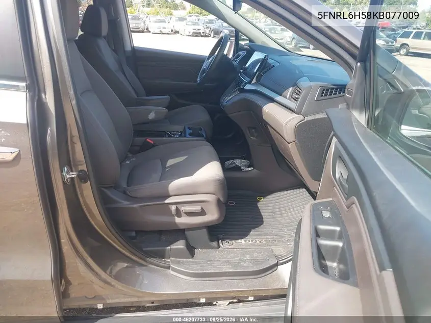 2019 HONDA ODYSSEY VIN 5FNRL6H58KB077009 — фото 5