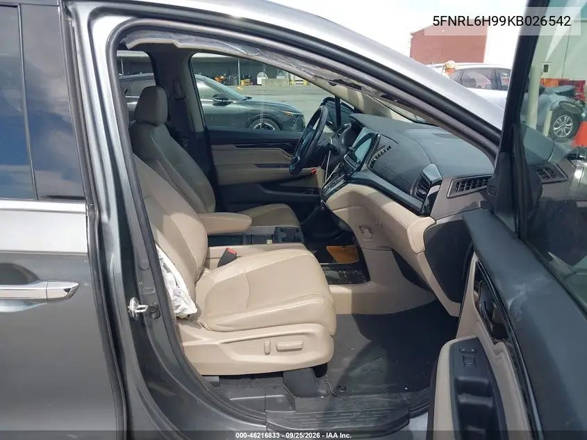 2019 HONDA ODYSSEY VIN 5FNRL6H99KB026542 — фото 5