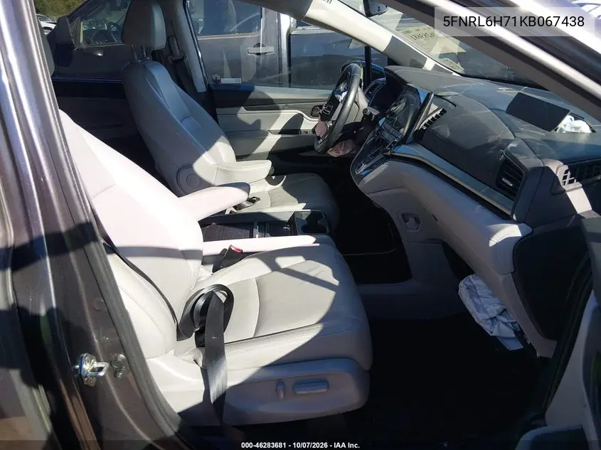 2019 HONDA ODYSSEY VIN 5FNRL6H71KB067438 — фото 5