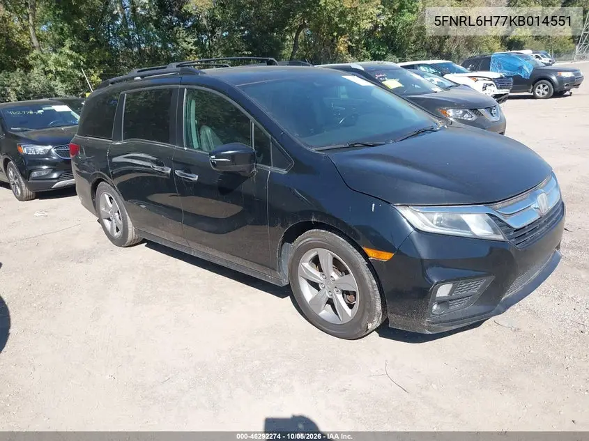 HONDA ODYSSEY 2019, VIN 5FNRL6H77KB014551