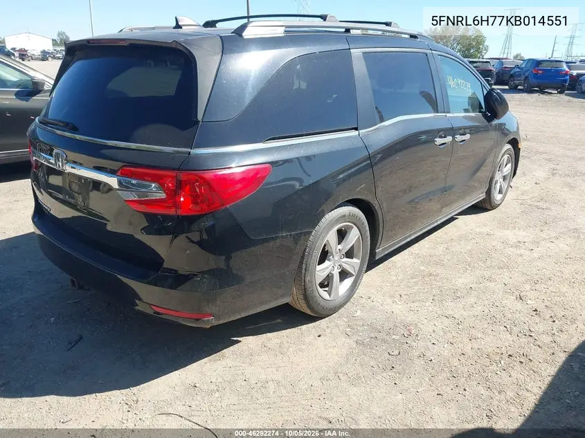 2019 HONDA ODYSSEY VIN 5FNRL6H77KB014551 — фото 4