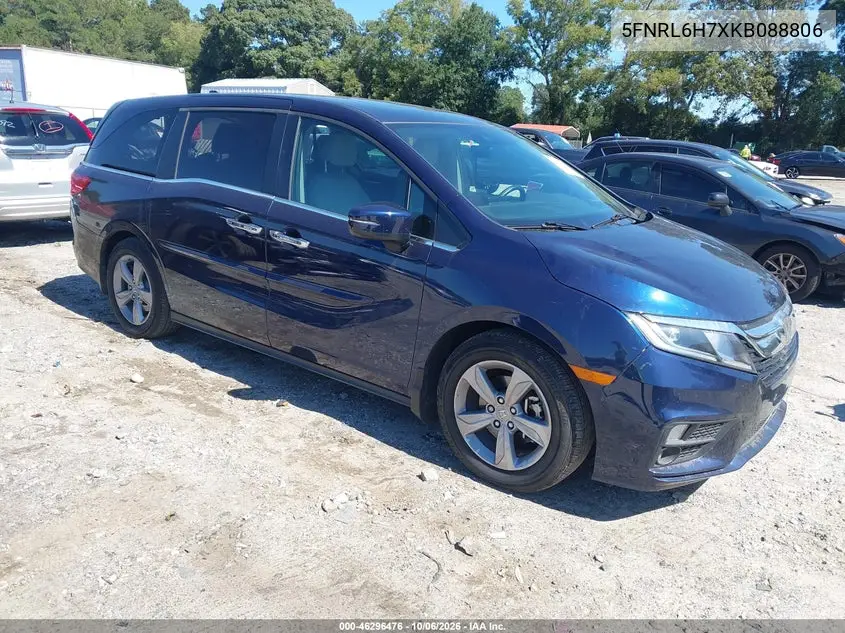 HONDA ODYSSEY 2019, VIN 5FNRL6H7XKB088806