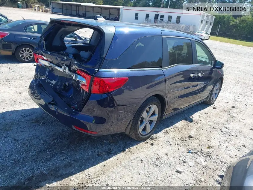 2019 HONDA ODYSSEY VIN 5FNRL6H7XKB088806 — фото 4