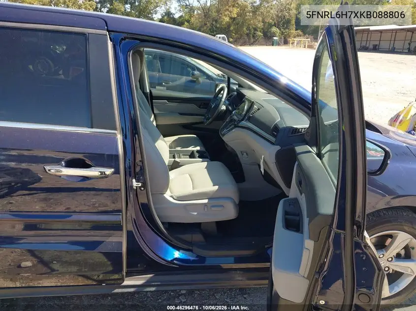 2019 HONDA ODYSSEY VIN 5FNRL6H7XKB088806 — фото 5