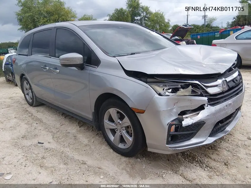 HONDA ODYSSEY 2019, VIN 5FNRL6H74KB011705