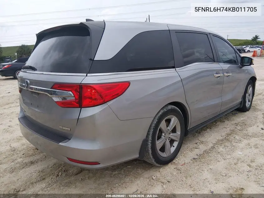 2019 HONDA ODYSSEY VIN 5FNRL6H74KB011705 — фото 4