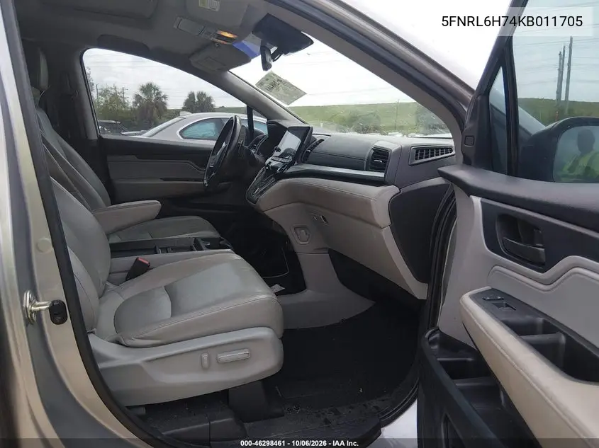2019 HONDA ODYSSEY VIN 5FNRL6H74KB011705 — фото 5