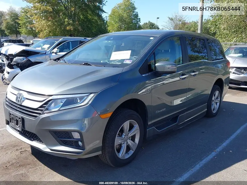 2019 HONDA ODYSSEY VIN 5FNRL6H78KB065444 — фото 2