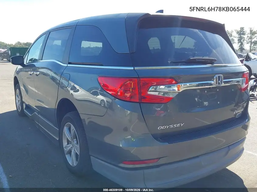 2019 HONDA ODYSSEY VIN 5FNRL6H78KB065444 — фото 3
